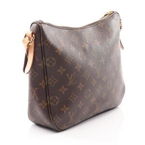 Louis Vuitton Mabillon Monogram Shoulder Bag Canvas Leather Brown